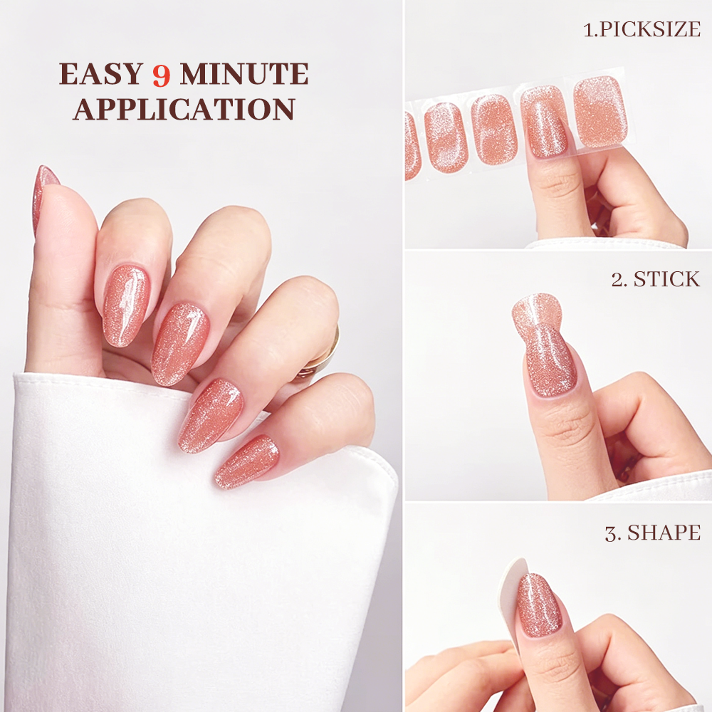 Black Book-Shaped Nail Sticker Kit Box | OEM/ODM Custom Nail Wrap Set