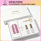 Lid and Base Nail Sticker Kit Box | OEM/ODM Custom Nail Wrap Set